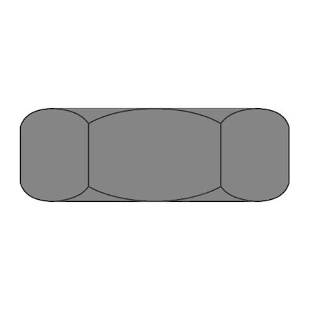 Newport Fasteners Jam Nut, 3/4"-16, Steel, Plain, 41/64 in Ht, 600 PK 306837-BR-600